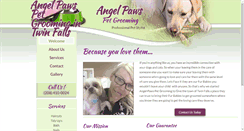 Desktop Screenshot of angelpawspetgrooming.com
